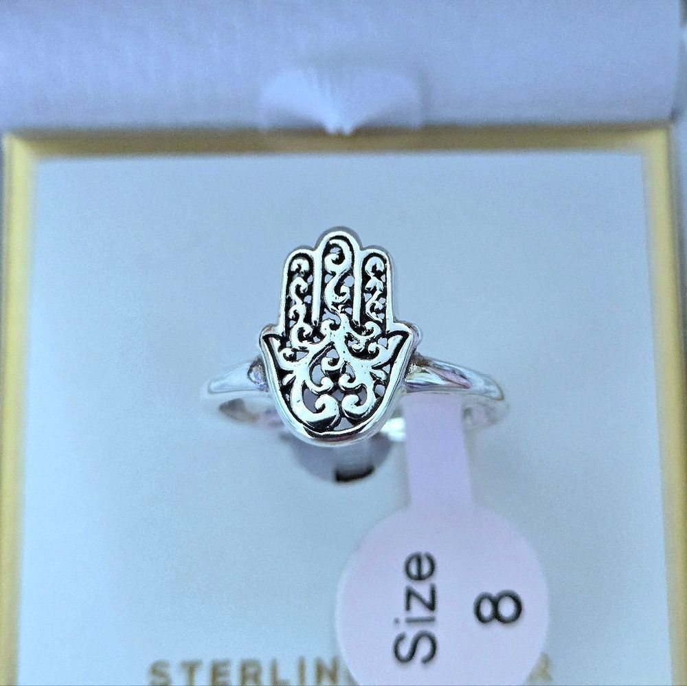 Annika Witt Sterling Silver🤍 Hamsa✋️ Ring💍 - NIB - Picture 5 of 16